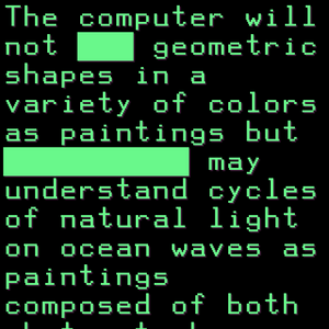AI Sentences on Digital Art project preview