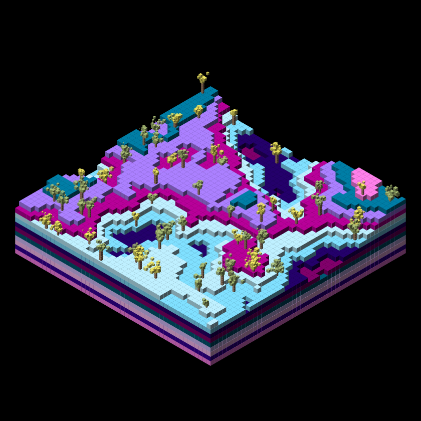 Pixel Topography #11 static token preview