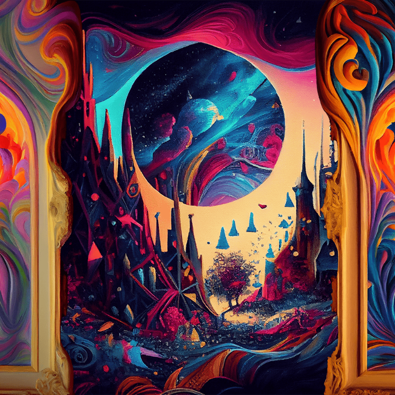AI Psychedelic City #7 static token preview