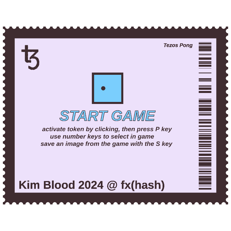 Tezos Pong #24 static token preview