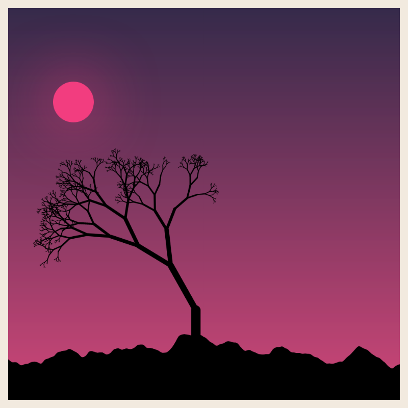 Sunset on cliff #13 static token preview