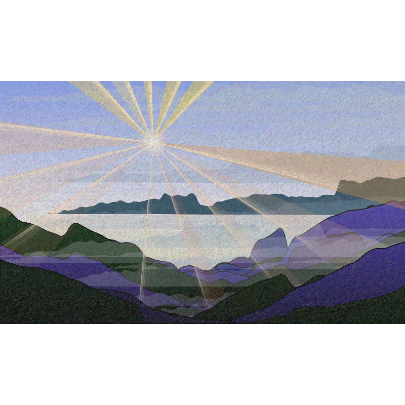 Sunrise over a Mountain Lake #4 static token preview