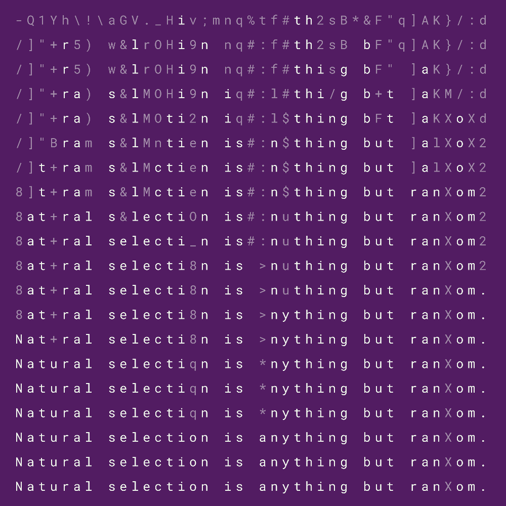 Natural selection #23 static token preview