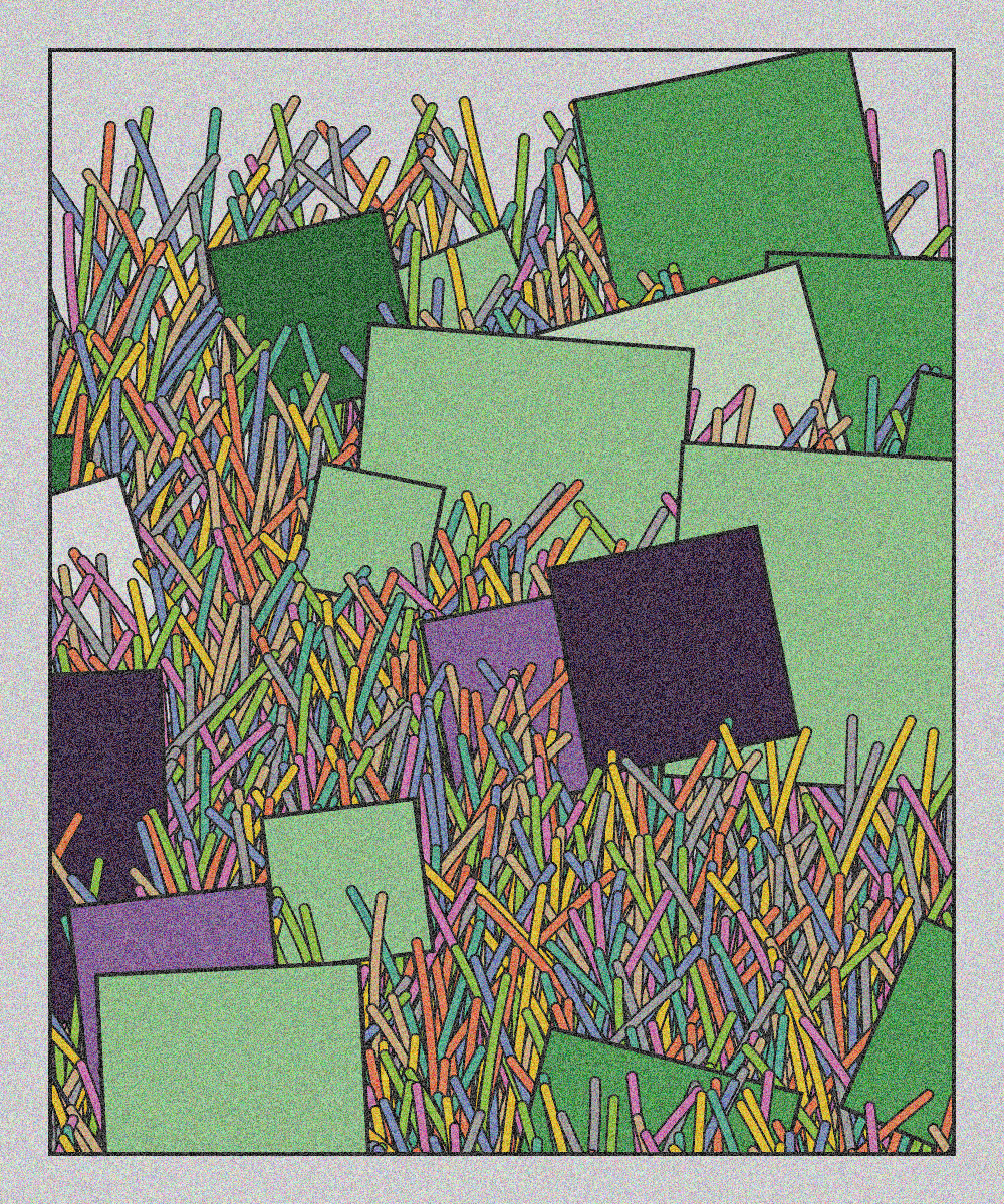Paper salad with colored cardboard #16 static token preview