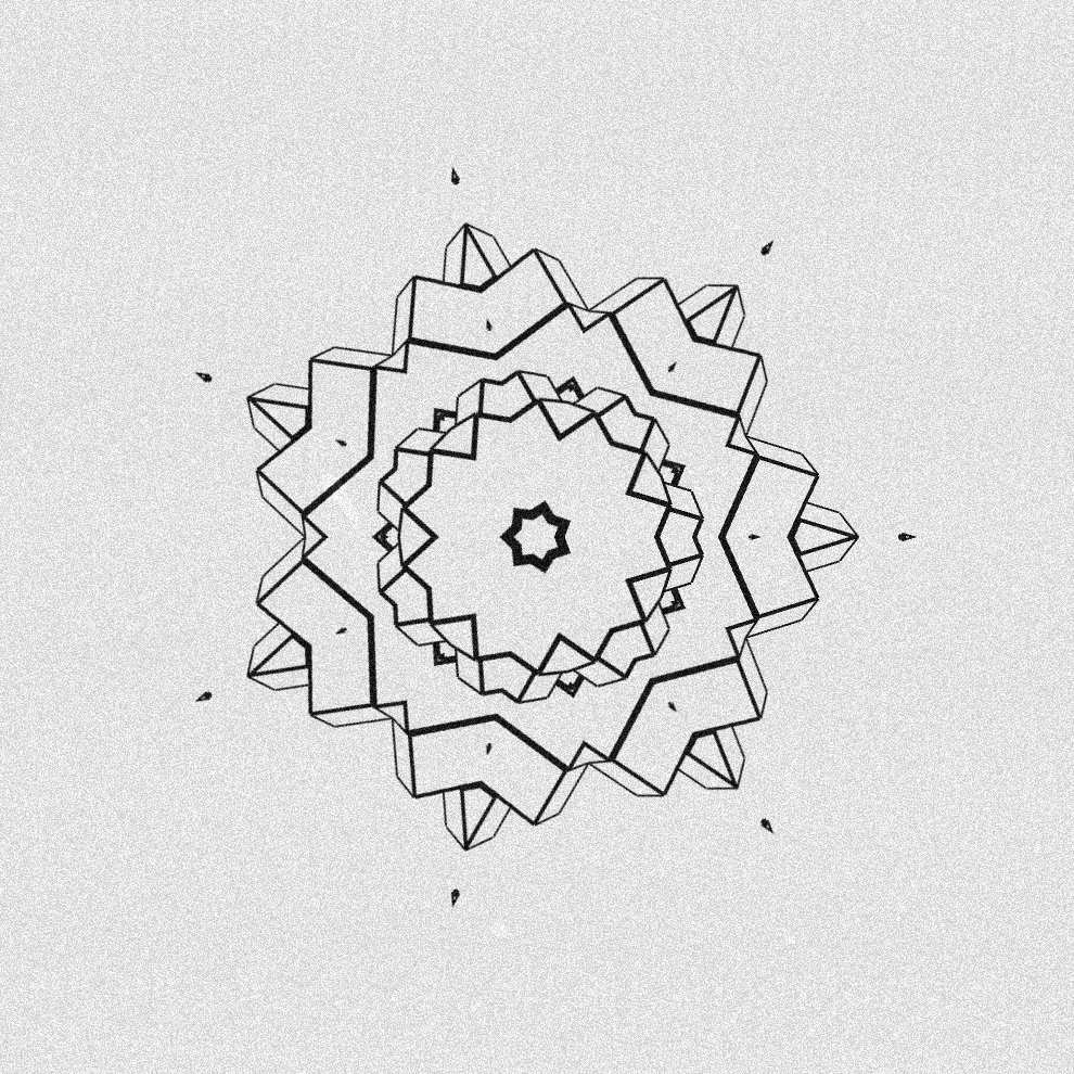 Monochrome Kaleido #113 static token preview
