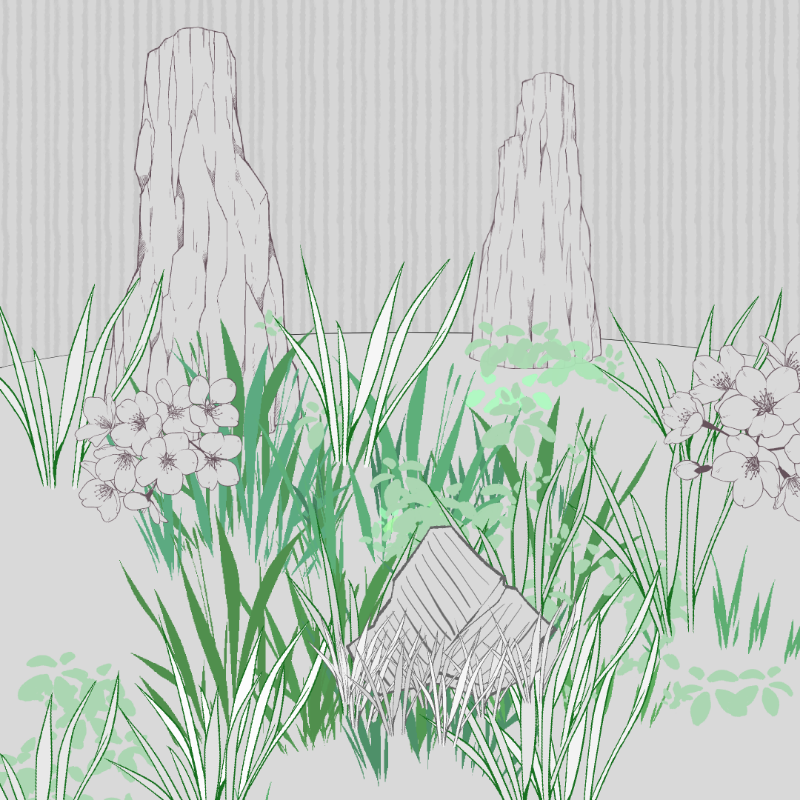 Wild Grass and Rubble #23 static token preview