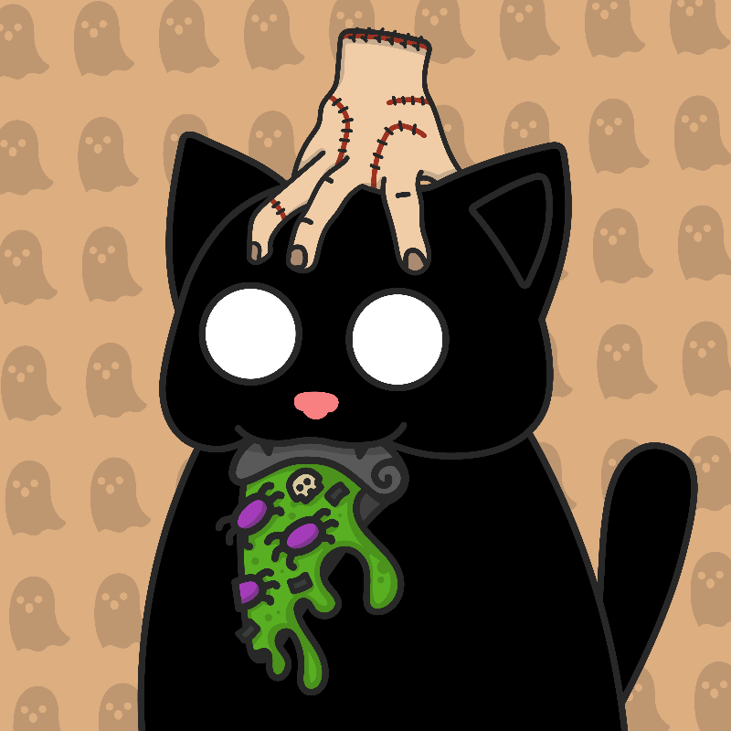 Addams Cat #9 static token preview