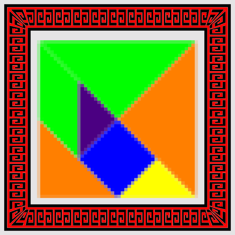 Tangram 00: The Square #3 static token preview