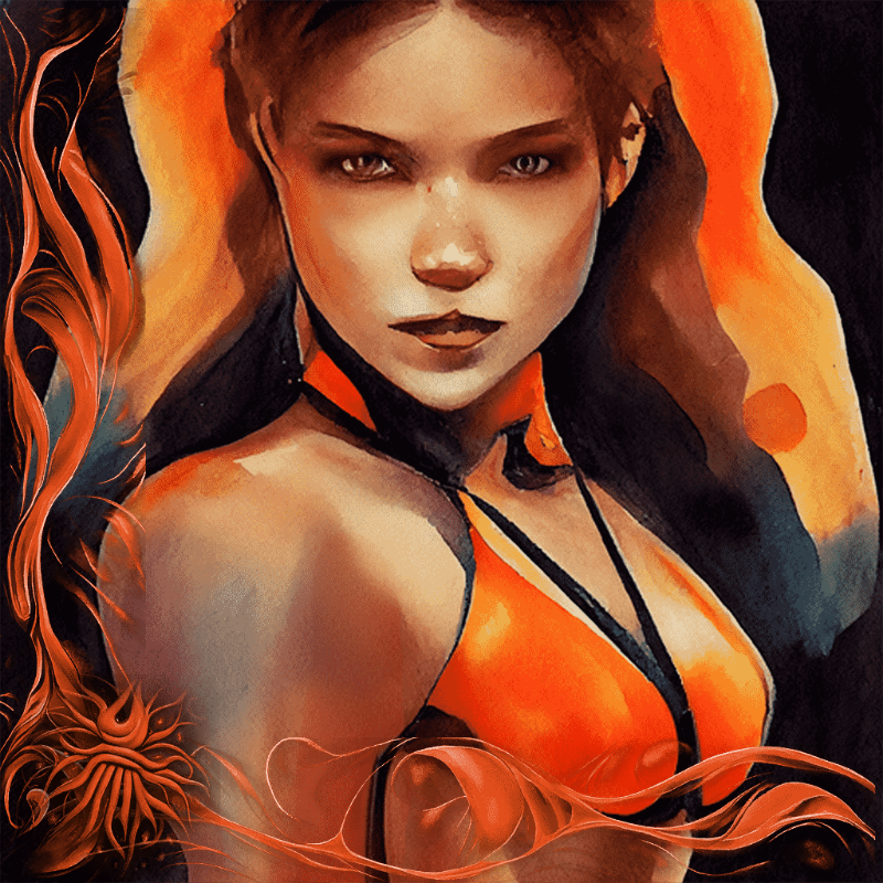 Leo Girl #8 static token preview