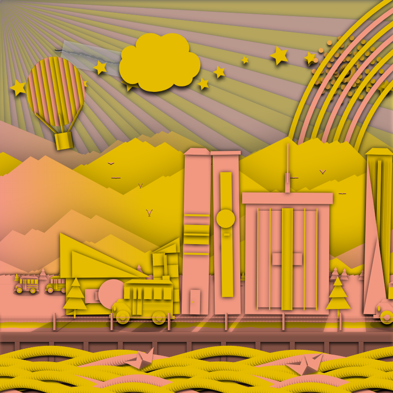 Paper Art 2.5D #40 static token preview
