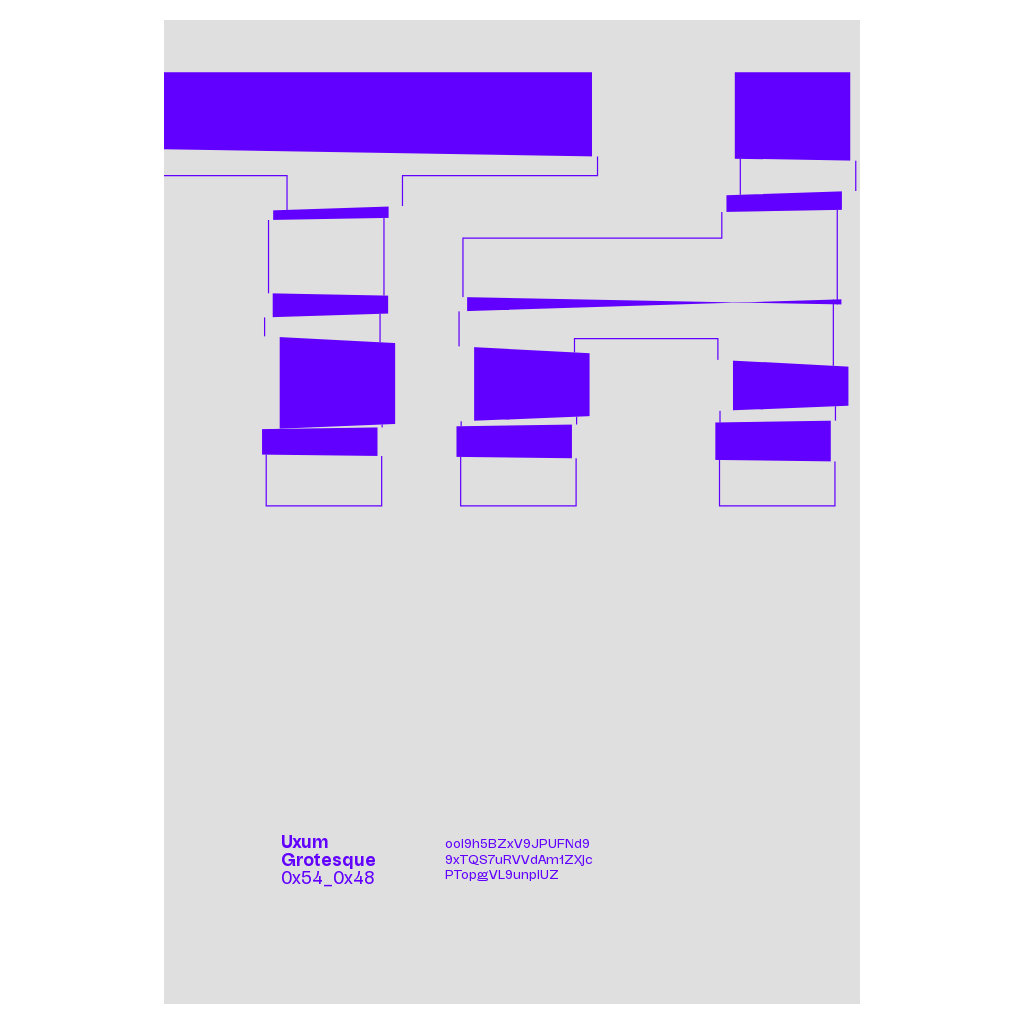 GlyphJam - Uxum Grotesque #20 static token preview