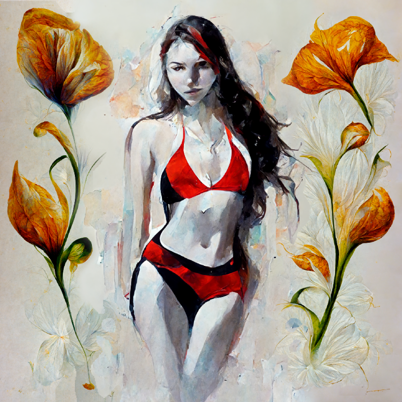 Girl and Flower #16 static token preview
