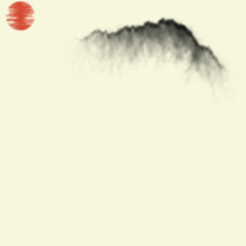 Sumi-E Mountains & Bamboo #21 static token preview