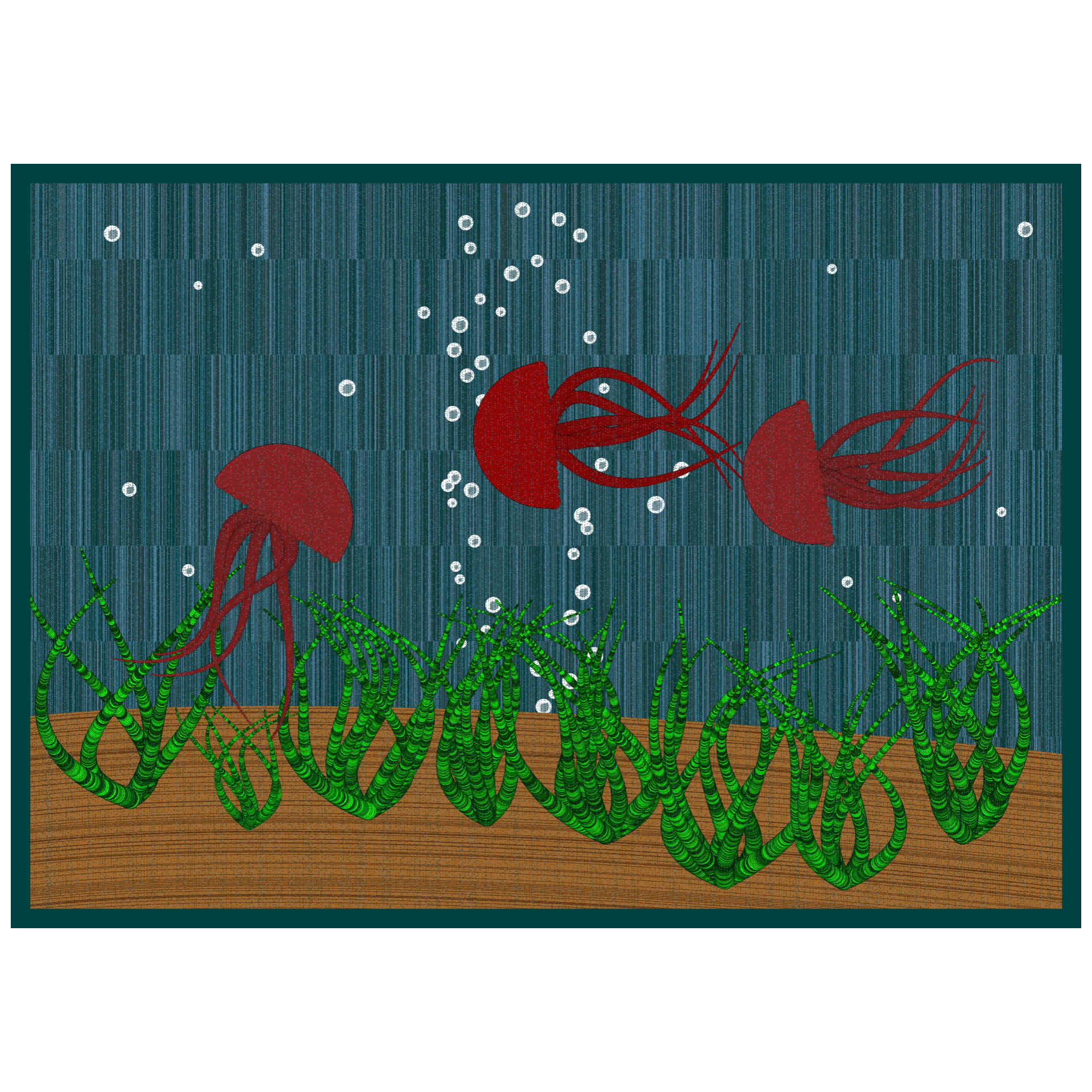 Bézier Aquarium 🦑 #35 static token preview