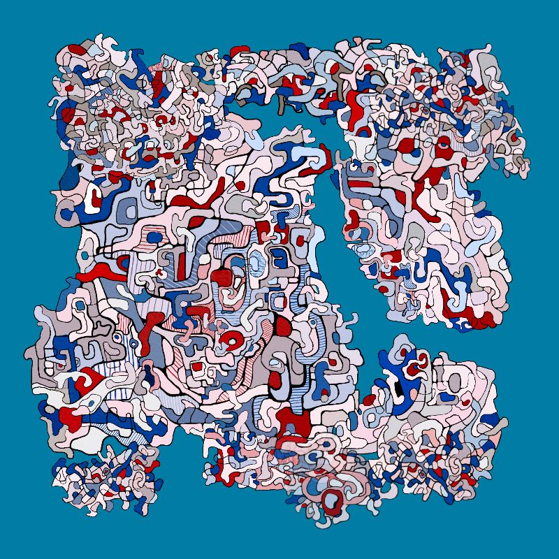 Swim in Dubuffet Thought #4 static token preview