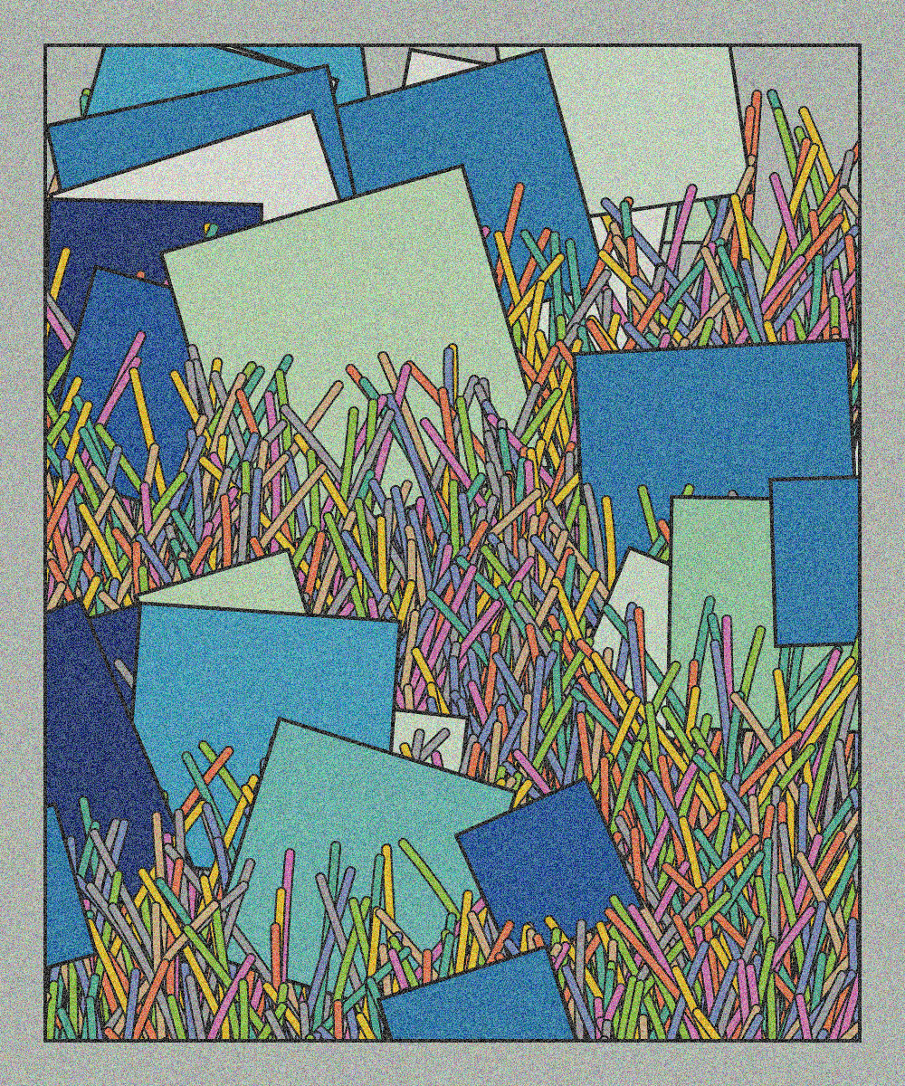 Paper salad with colored cardboard #1 static token preview