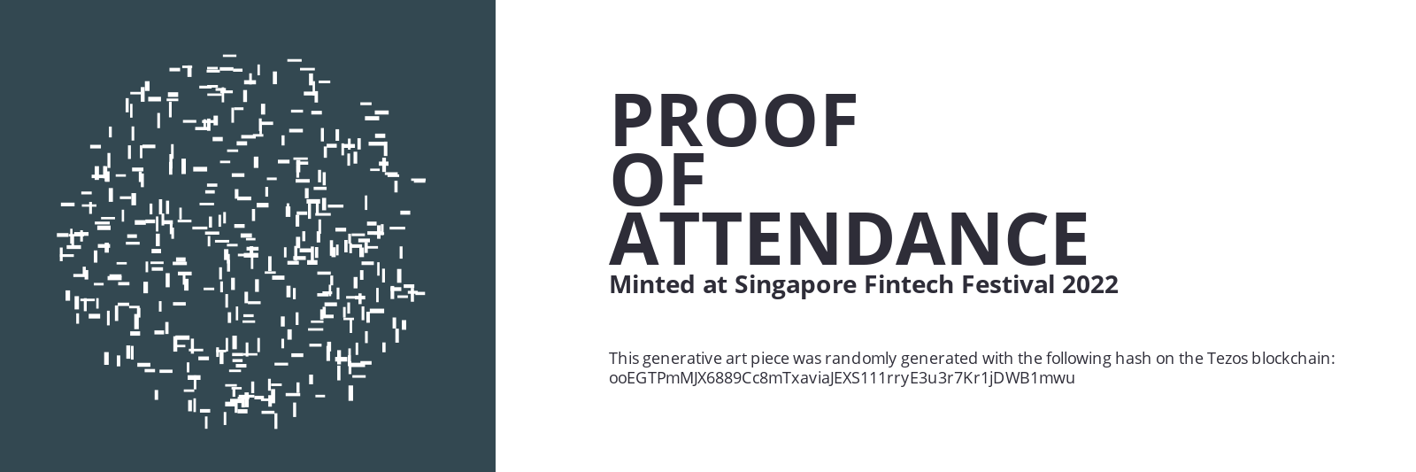 SFF2022 Proof of Attendance Token #483 static token preview