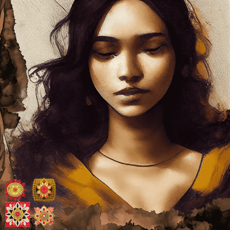 Sad Indian Girl #2 static token preview