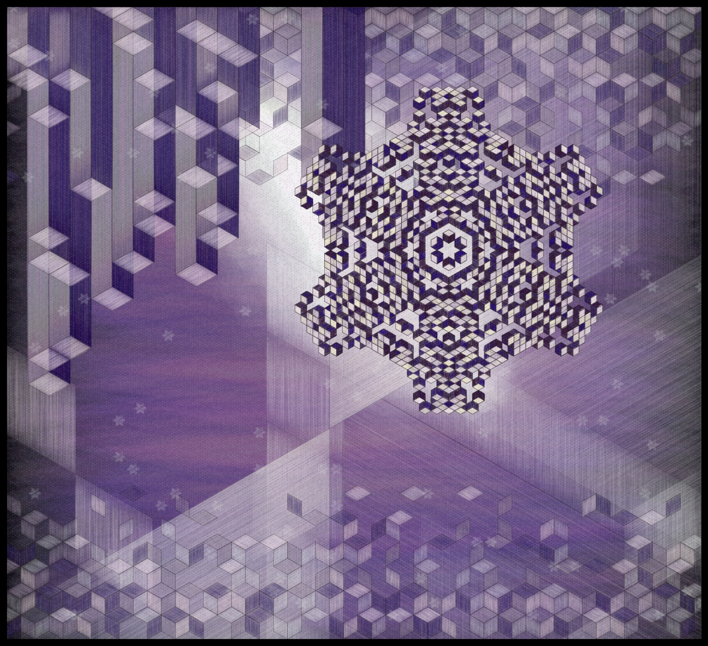 View From Our Window Depicted In Rhombuses #4 static token preview