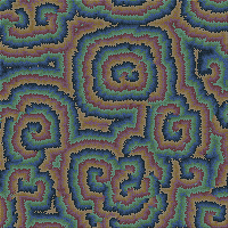 Reaction Diffusion Cellular Automata #20 static token preview