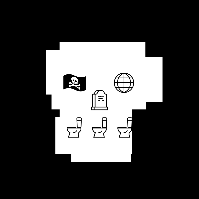 NotSkull(B&W) #4 static token preview