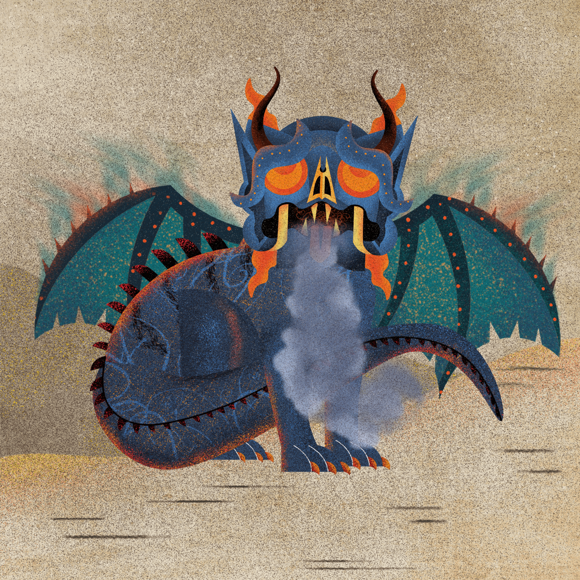 Ancient dragon #5 static token preview