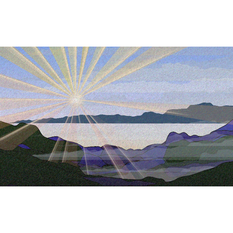 Sunrise over a Mountain Lake #12 static token preview