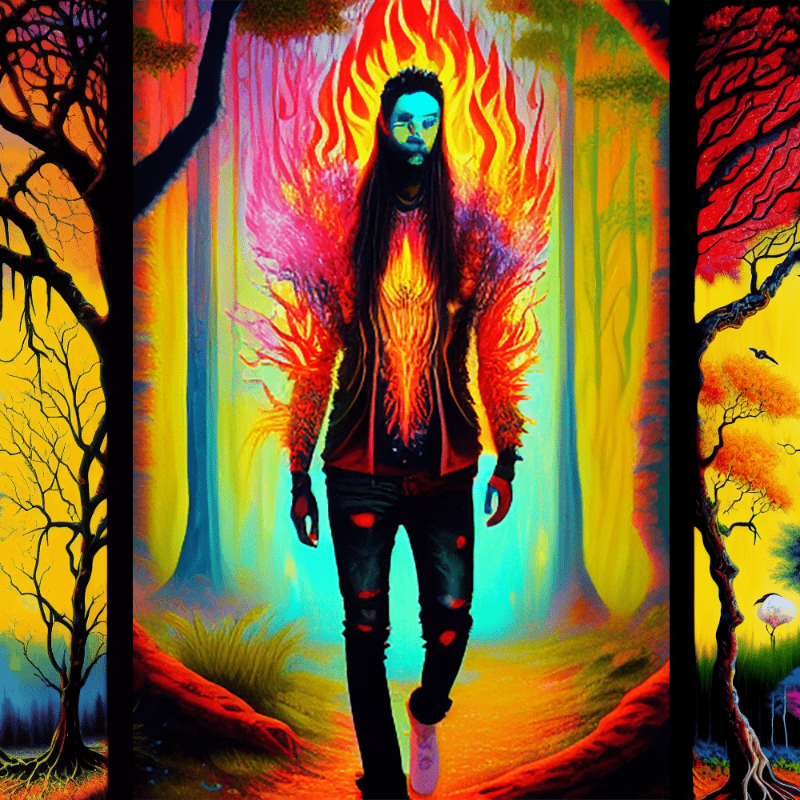 AI Psychedelic Trees #2 static token preview