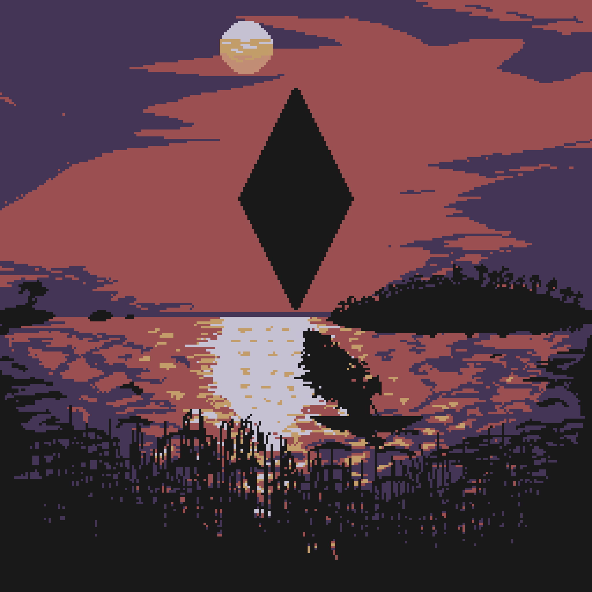 Pixel Sunset #2 static token preview
