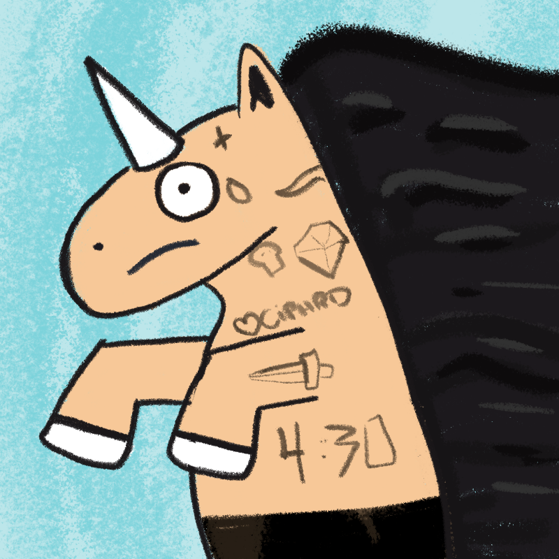 Peculiar unicornos #15 static token preview