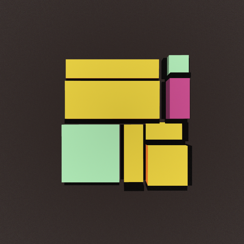 Mondrian3D #2 static token preview