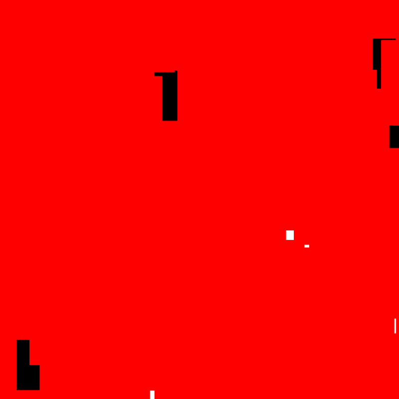 White & Black & Red All Over #3 static token preview