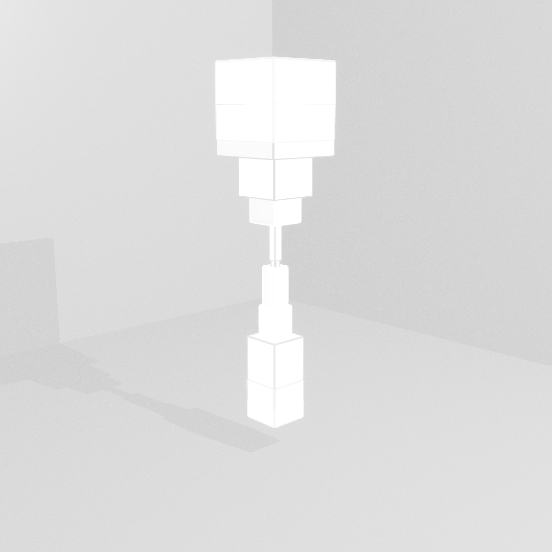 Cubes Blancs sur Fond Blanc #9 static token preview