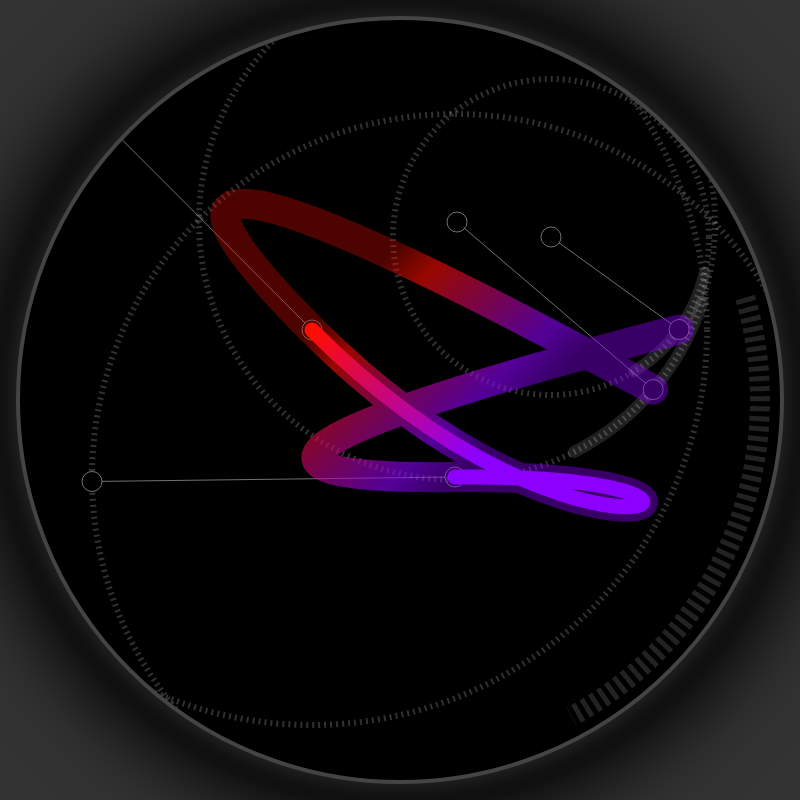 Neon Curves #25 static token preview
