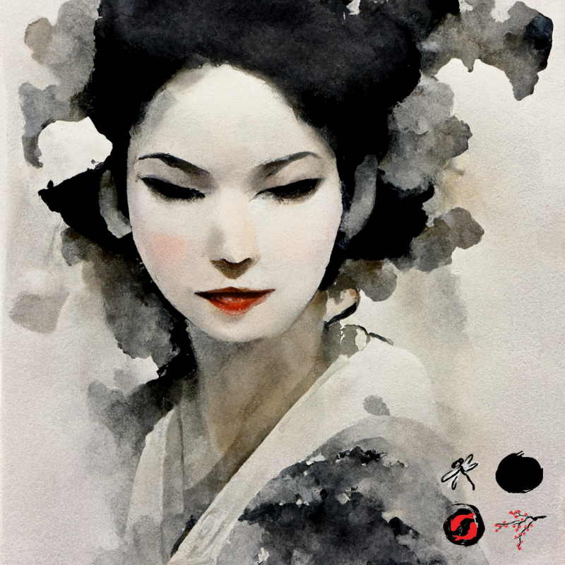 Winter Geisha #1 static token preview