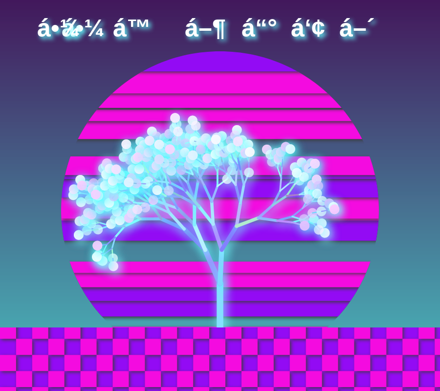 Vaporwave poster generator #1 static token preview