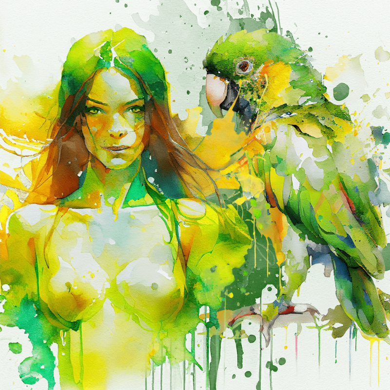Artemis and Parrot #6 static token preview