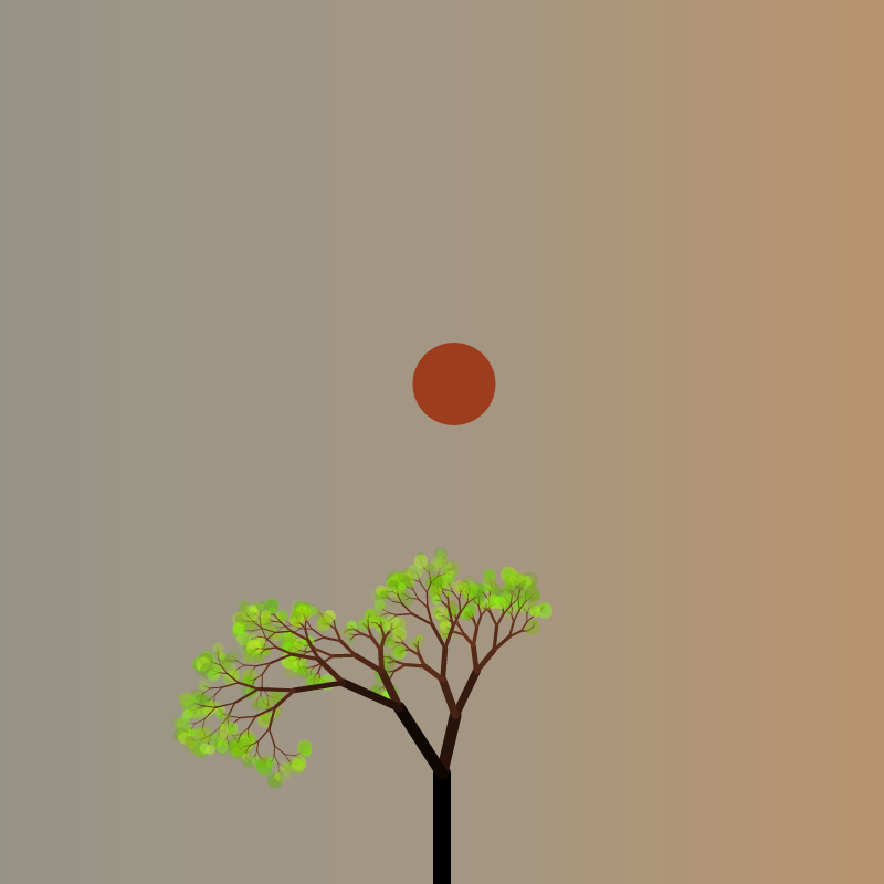 Asian Trees #12 static token preview