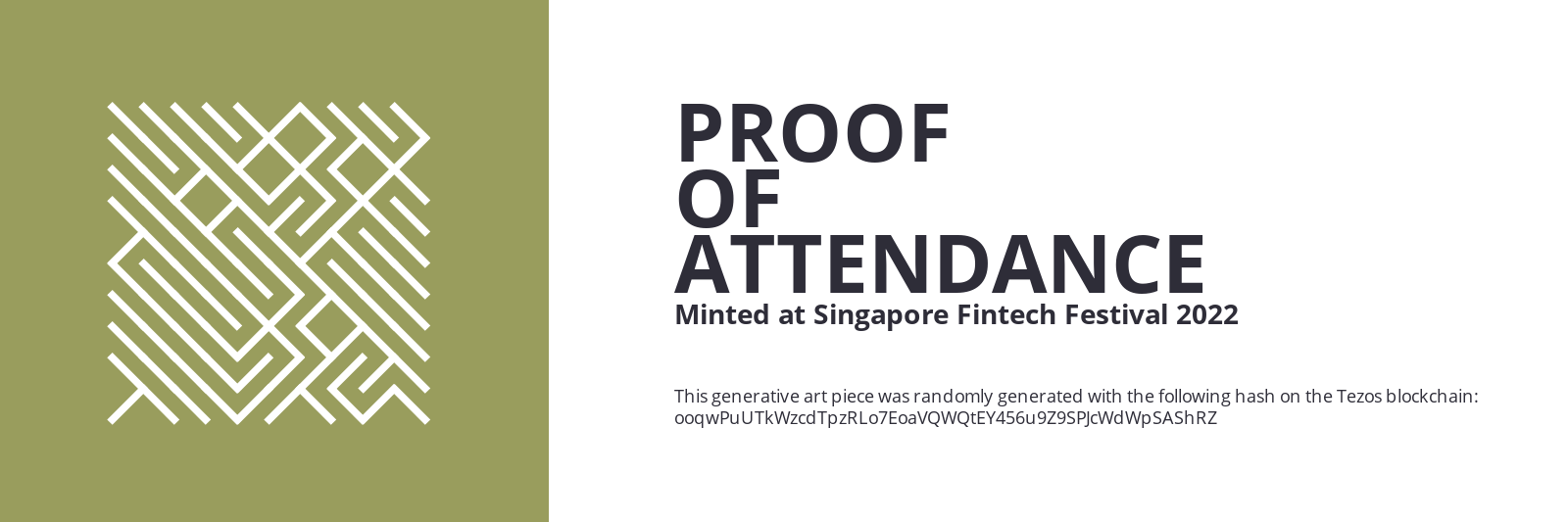 SFF2022 Proof of Attendance Token #925 static token preview
