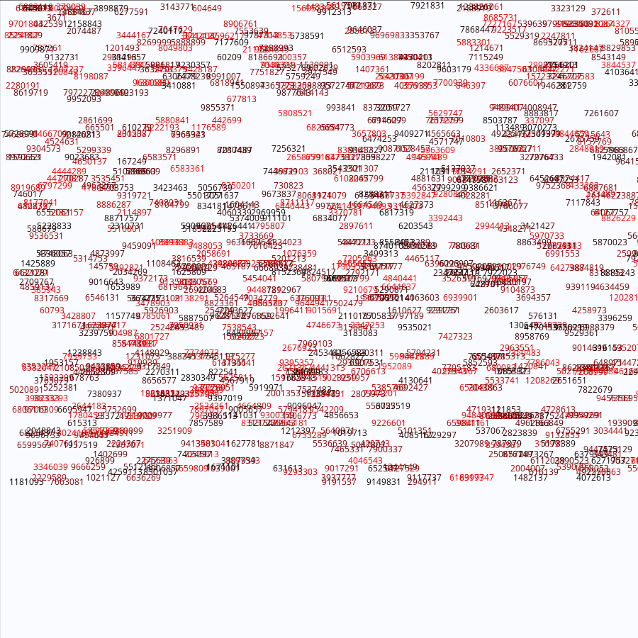 Painting by Random Prime Numbers #9 static token preview