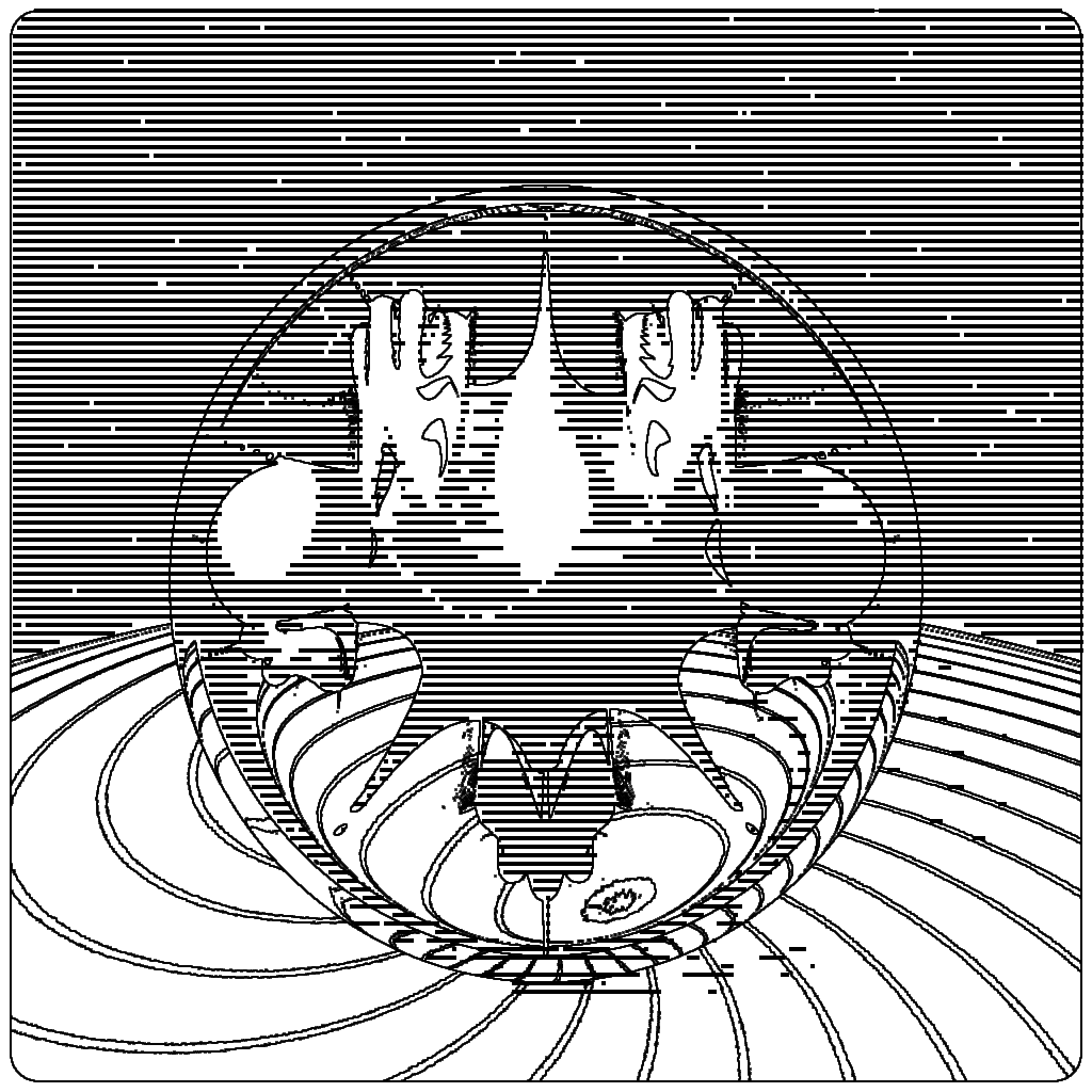 LL21 Mac Plus Fractal-in-a-Globe #4 static token preview
