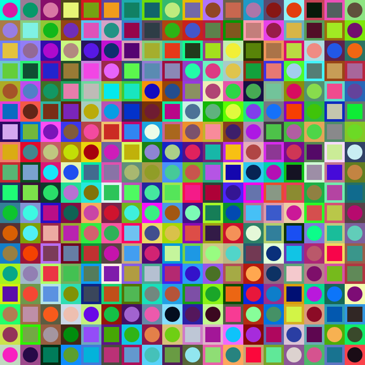 Square Dot Composition #196 static token preview