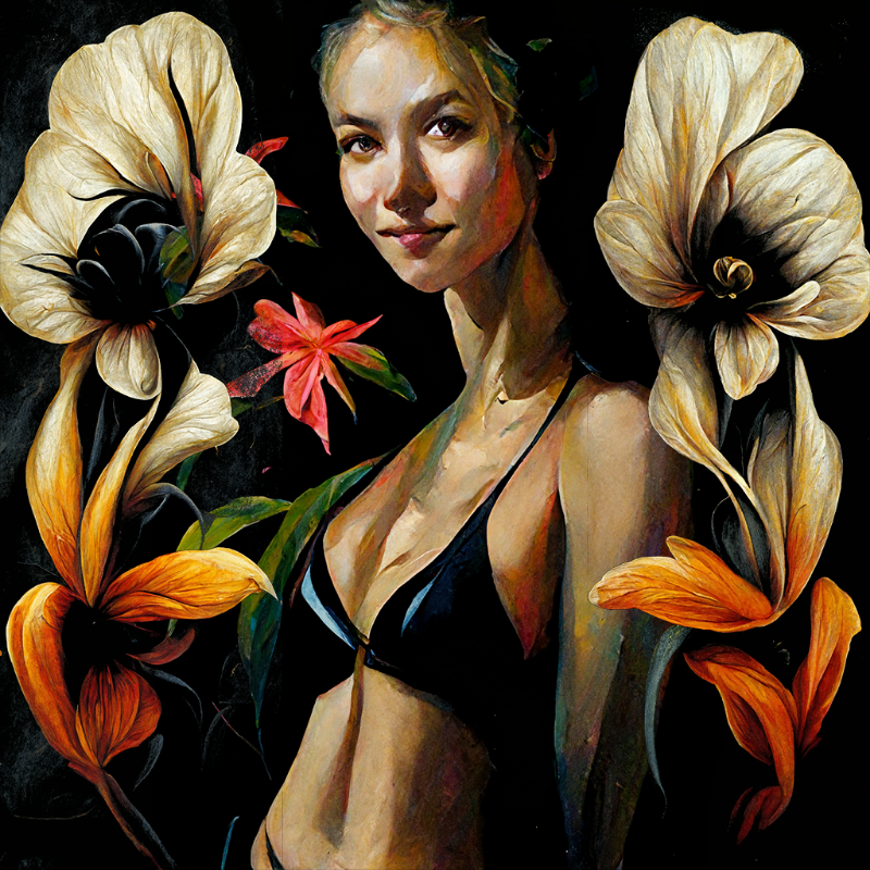 Girl and Flower #2 #7 static token preview