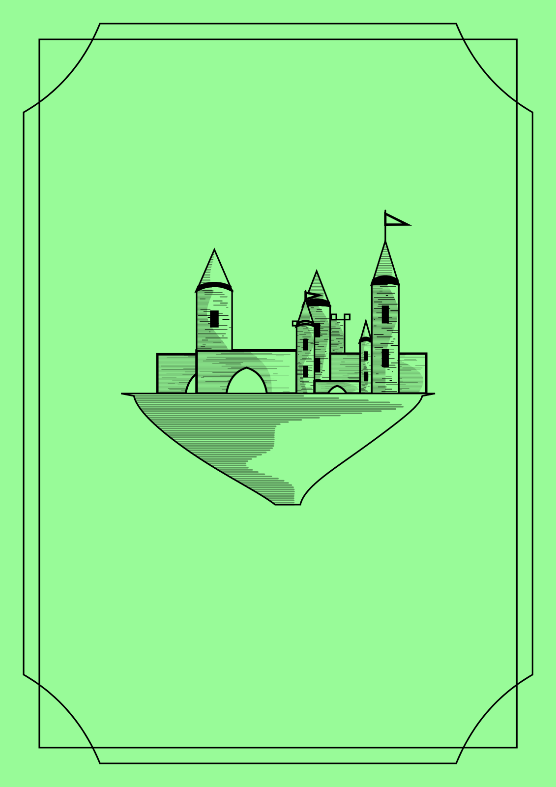 Minimalist Castle #6 static token preview