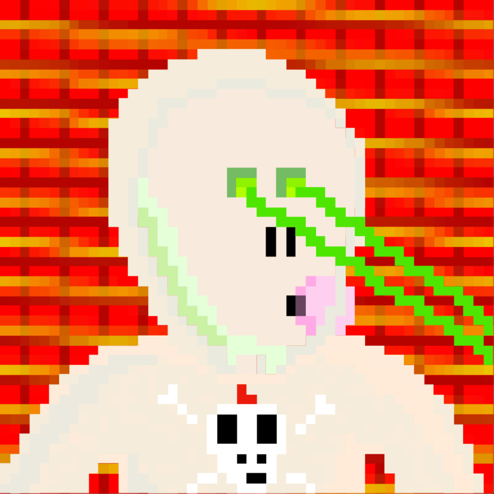 PIXEL SKULLETTI 1 #6 static token preview