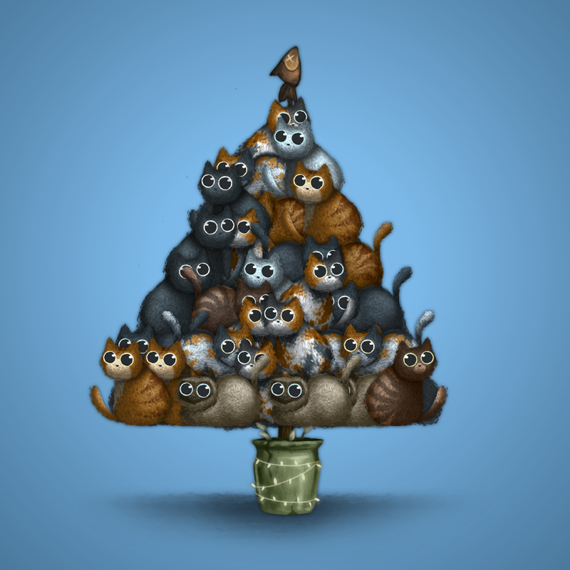 Fluffy Christmas Tree #18 static token preview