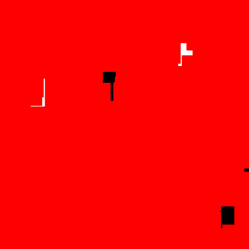White & Black & Red All Over #8 static token preview