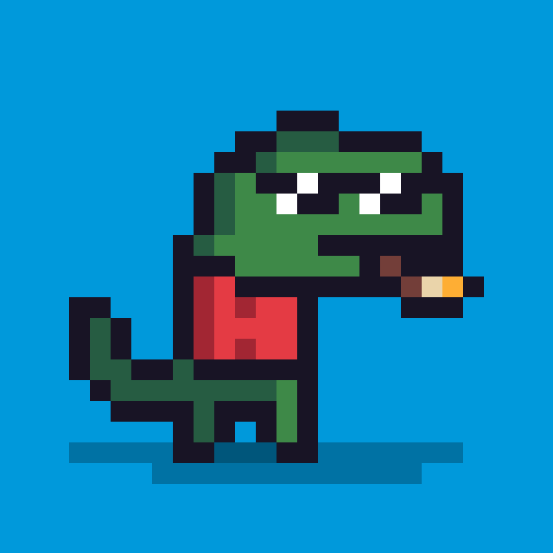 Pixel Dinos #28 static token preview
