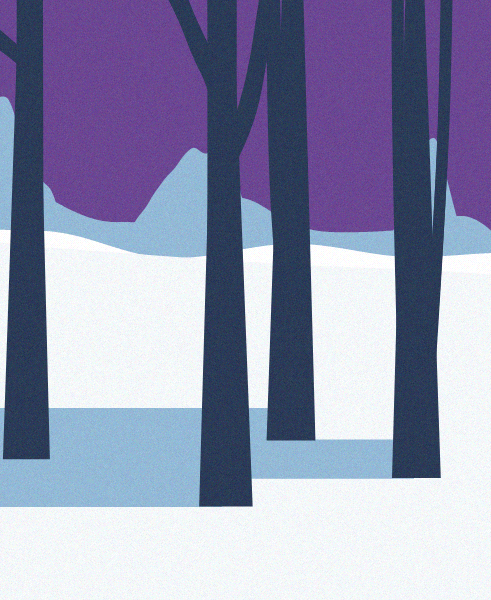 Minimal Snow Landscape #6 static token preview