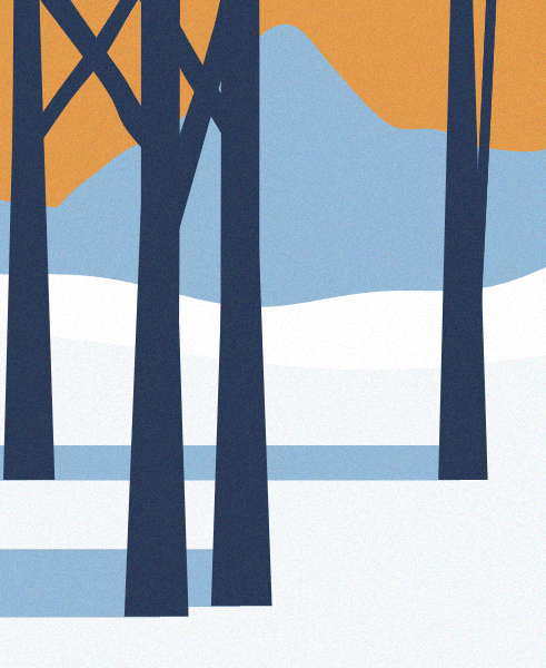 Minimal Snow Landscape #5 static token preview